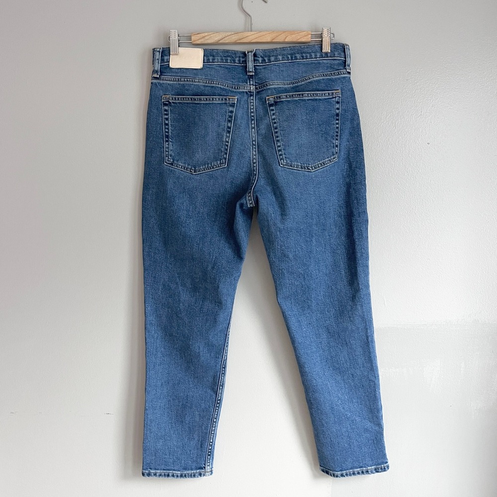 Everlane The Super Soft Relaxed Jean Blue Organic Cotton Denim Mid Rise Size 29 - Picture 2 of 12